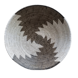 Corbeille à pain ou à fruits en osier (version extra-grande, couleur brun)