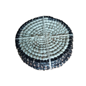 Sous-verres x4 (couleur naturel avec bord marron)