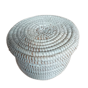 Corbeille en osier avec couvercle (version petite, couleur naturel) 2