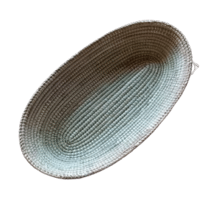 Corbeille à pain ou à fruits en osier (ovale, version grande)